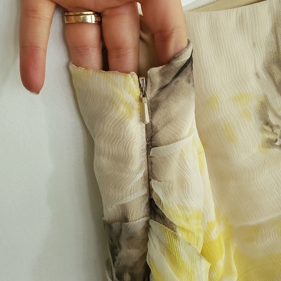 Tadashi Shoji One Shoulder Draped Chiffon Dress - Picture 12 of 13